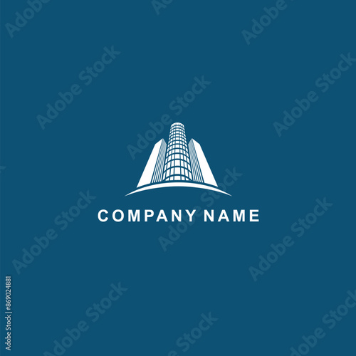 house logo on a hill decorated with green trees and beautiful lines, suitable for logos for real estate, 
brokers, developers or building tenants, mansion and apartments as well as inn managers