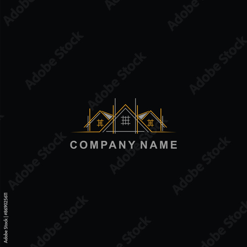 modern style house logo, with soft colors, suitable for real estate 
logos, brokers, developers or tenants of buildings and apartments
