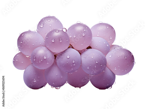 a bunch of grapes with water drops photo