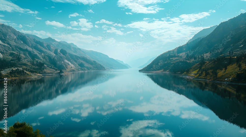 Landscape of a mountain lake picture Landscape of a mountain lake picture