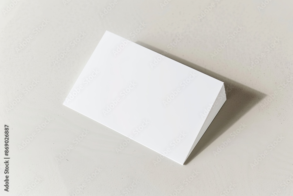 Business card mockup on isolated white background created with generative AI Business card mockup on isolated white background created with generative AI