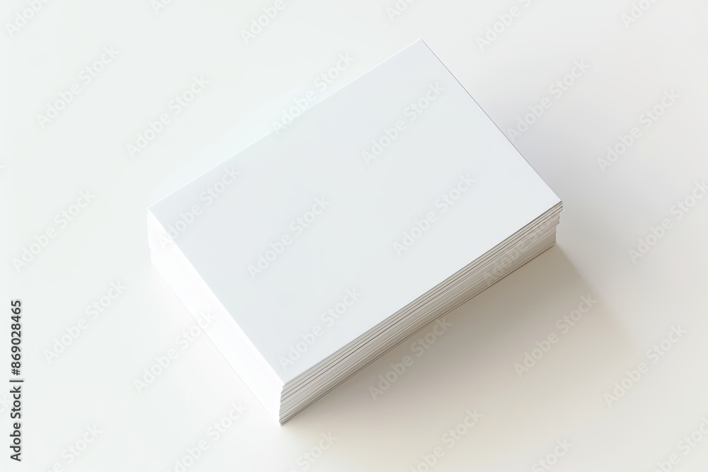 Business card mockup on isolated white background created with generative AI Business card mockup on isolated white background created with generative AI