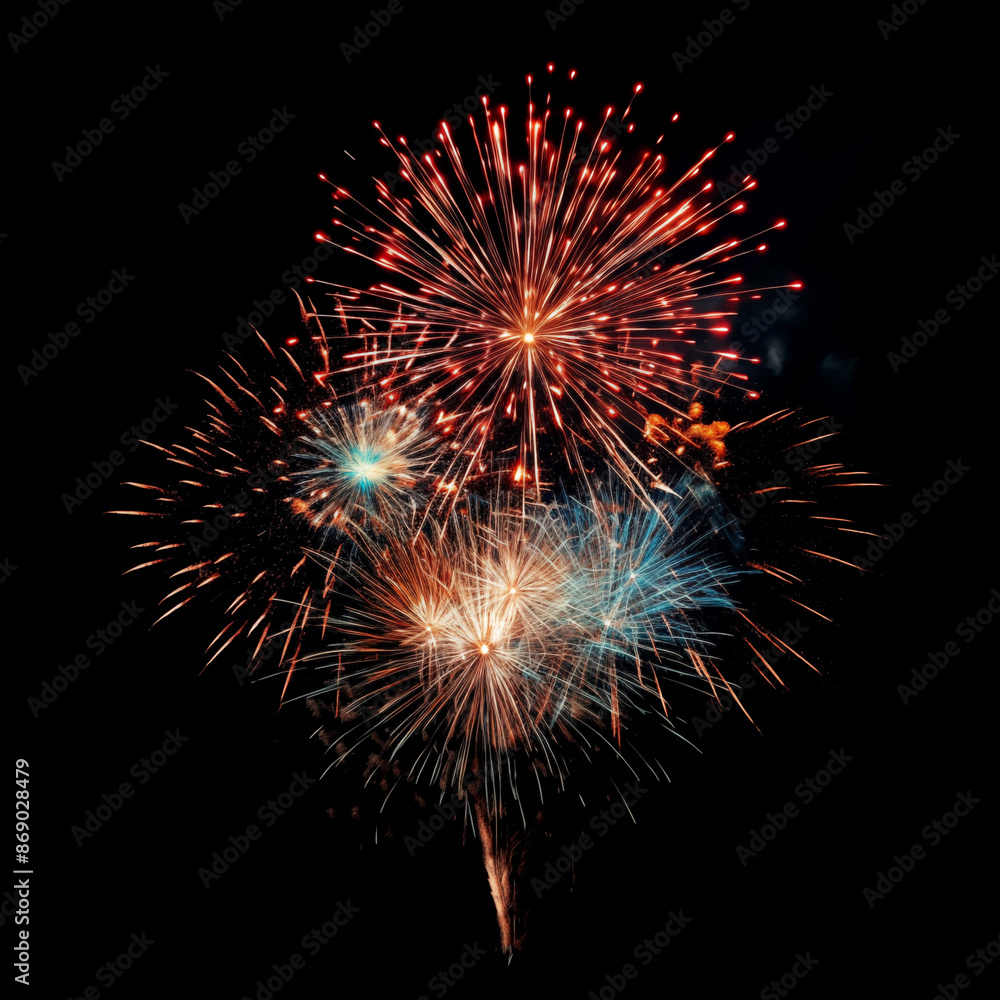 fire works in the sky with black background fire works in the sky with black background