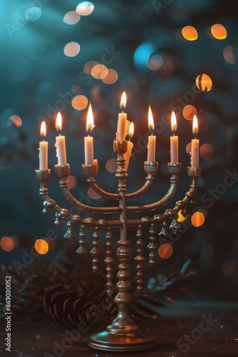 Candlelight and Christmas Tree