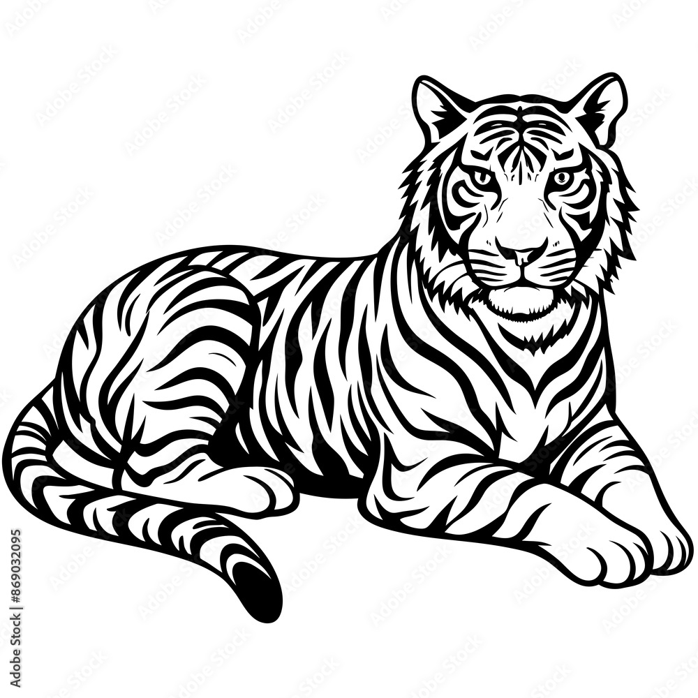 Fototapeta premium tiger illustration