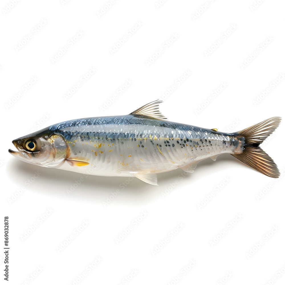 A fish on a white background A fish on a white background