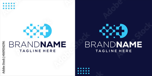 MD initial modern health logo design vector icon, Design Inspiration.