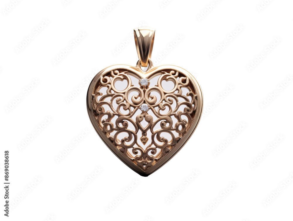 a gold heart shaped pendant with diamonds a gold heart shaped pendant with diamonds