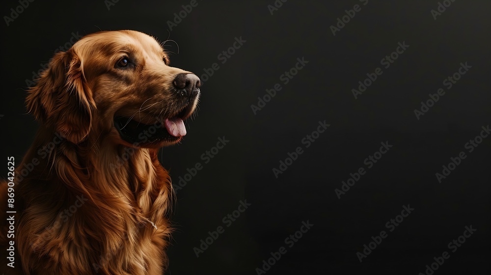 Obraz premium happy golden retriever dog bb : Generative AI