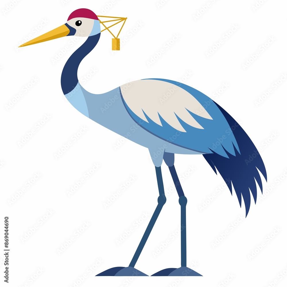 Obraz premium white heron ardea cinerea