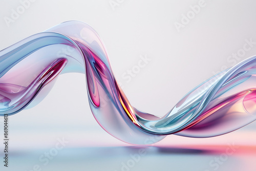 abstract background with liquid waves in different colors reflection in a move concept