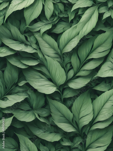 Wallpaper Mural green leaf nature abstract background. Torontodigital.ca