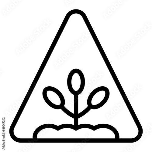 Extinction Line Icon Design