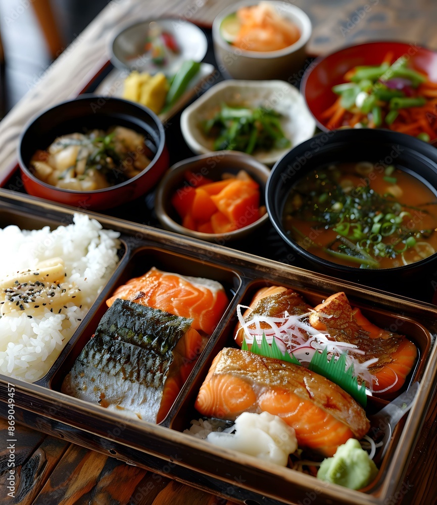Grilled Salmon Bento Box Grilled Salmon Bento Box