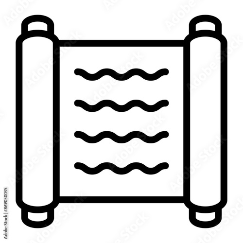 Papyrus Line Icon Design