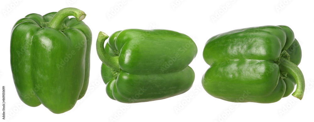 green bell pepper isolated, transparent PNG, PNG format , collection, set green bell pepper isolated, transparent PNG, PNG format , collection, set