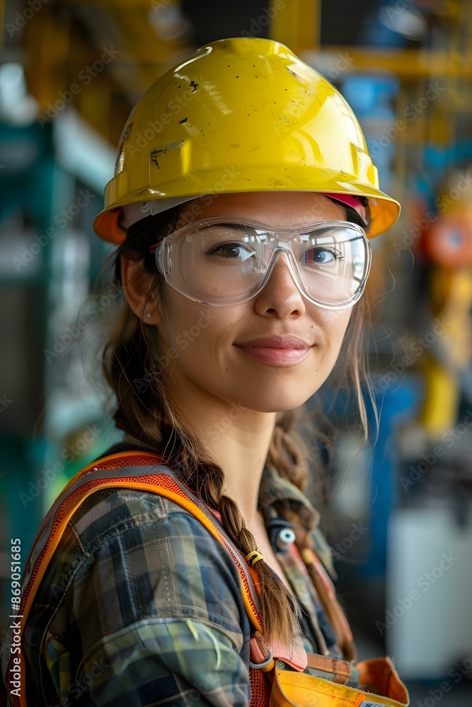 Confident Female Factory Worker Confident Female Factory Worker
