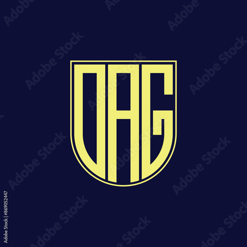 dag letter logo design