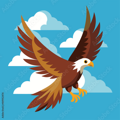 Vector illustration of an eagle