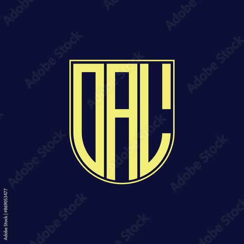 dal letter logo design