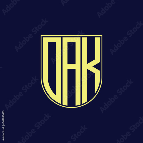dak letter logo design