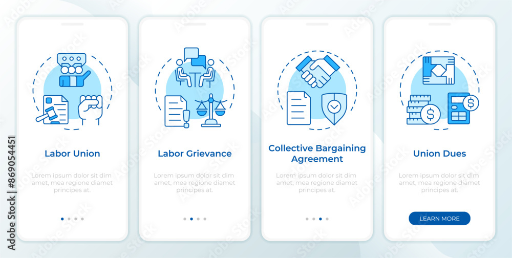 Workflow key relations concepts blue onboarding mobile app screen. Walkthrough 4 steps editable graphic instructions with linear concepts. UI, UX, GUI template. Montserrat SemiBold, Regular fonts used Workflow key relations concepts blue onboarding mobile app screen. Walkthrough 4 steps editable graphic instructions with linear concepts. UI, UX, GUI template. Montserrat SemiBold, Regular fonts used