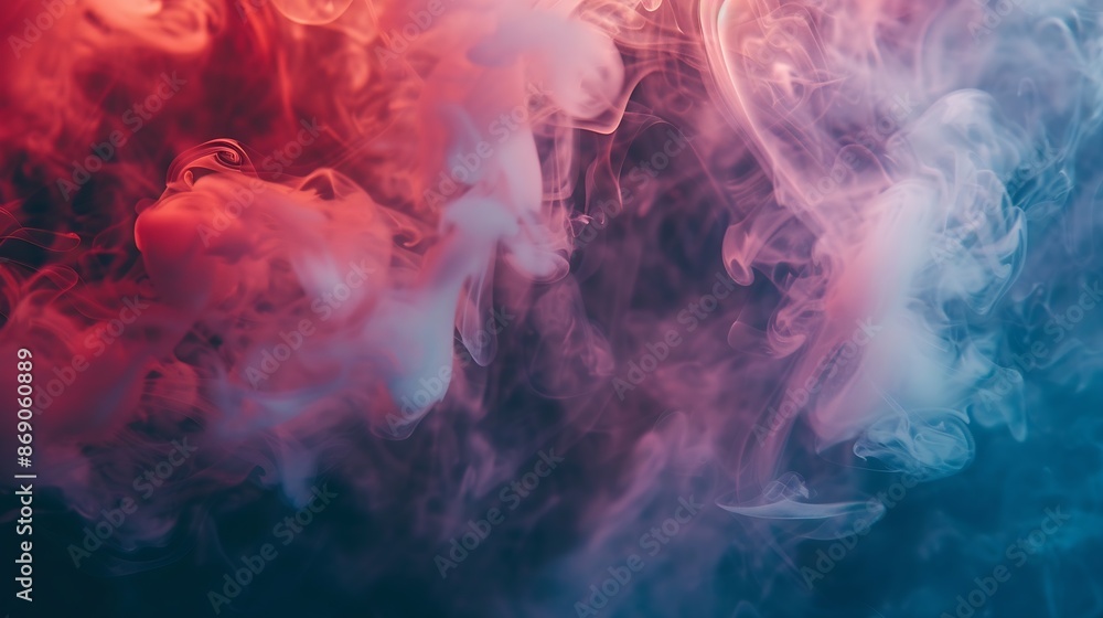Atmospheric smoke abstract color background closeup : Generative AI Atmospheric smoke abstract color background closeup : Generative AI