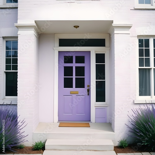 isolated purple front door, purple front door, purple, close up, isolated, front door, 