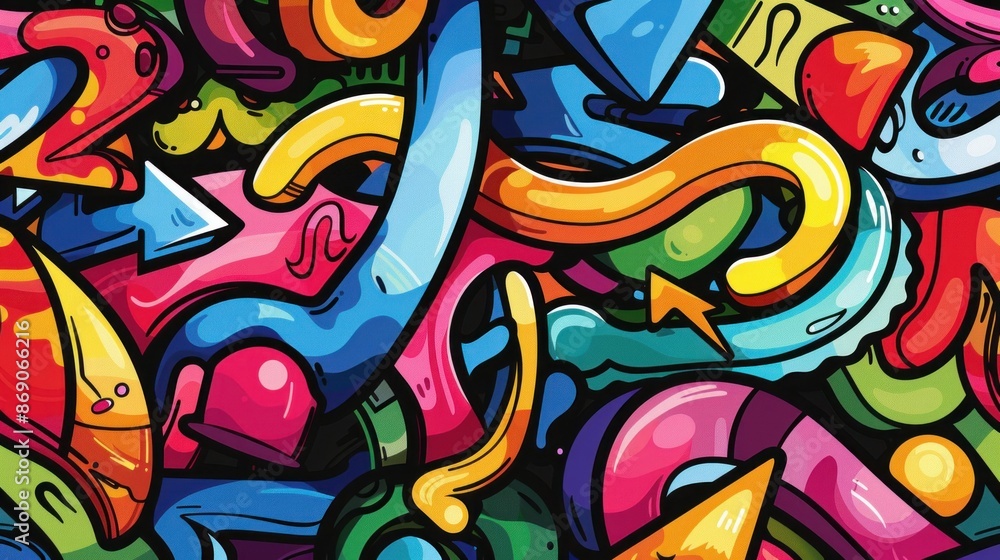 Graffiti art modern rainbow colorful style dynamic vibrant abstract background wallpaper AI generated image Graffiti art modern rainbow colorful style dynamic vibrant abstract background wallpaper AI generated image