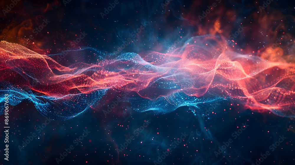 Abstract digital background. Can be used for technological processes, neural networks and AI, digital storages, sound and graphic forms, science, education, etc Abstract digital background. Can be used for technological processes, neural networks and AI, digital storages, sound and graphic forms, science, education, etc