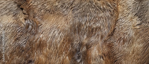 Wallpaper Mural Panoramic close-up, high detail scan of goat skin material, Generative AI Torontodigital.ca