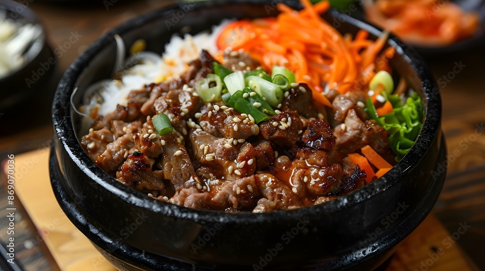 Korean Bibimbap Rice Bowl Korean Bibimbap Rice Bowl