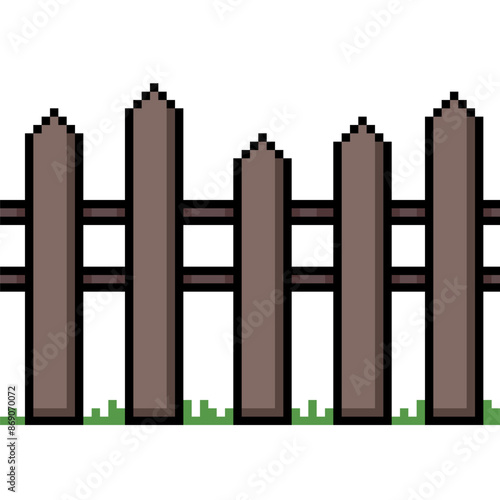 pixel art of normaal fence loop