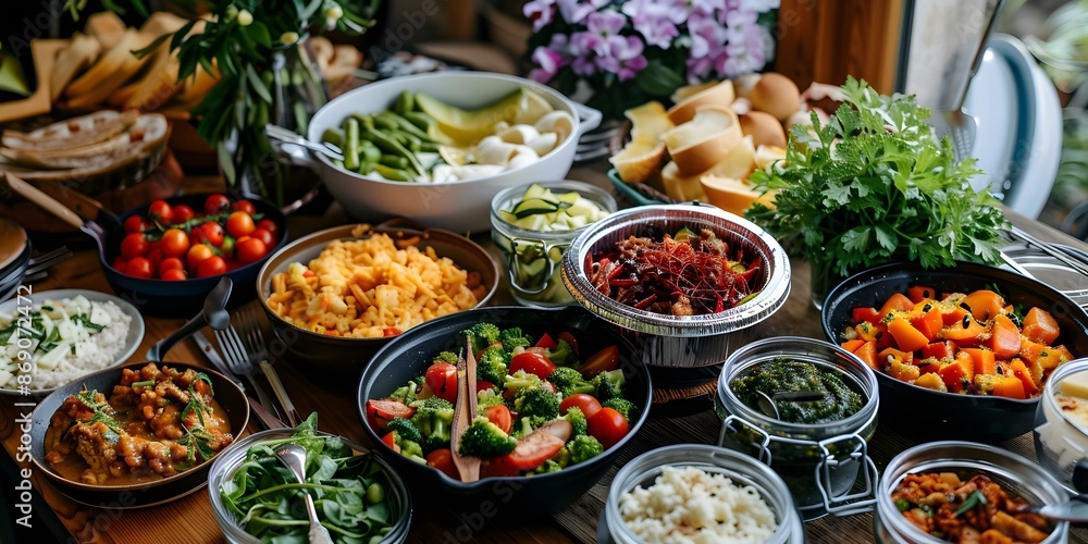 A table full of delicious food A table full of delicious food