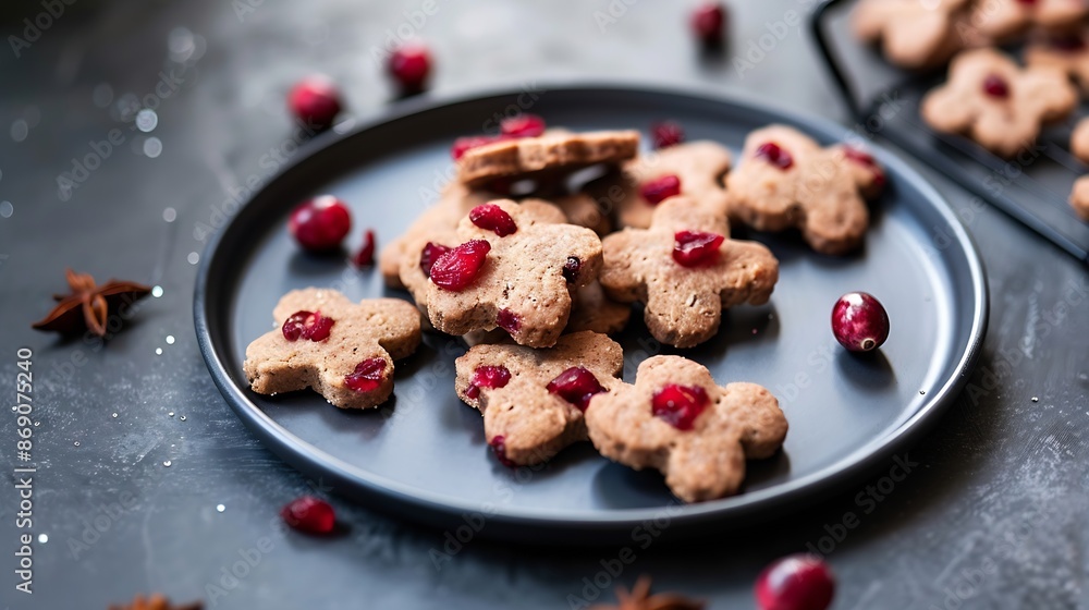 Cranberry dog cookies Valentines day treats for your canine friends Baked cranberry puppy biscuits : Generative AI Cranberry dog cookies Valentines day treats for your canine friends Baked cranberry puppy biscuits : Generative AI