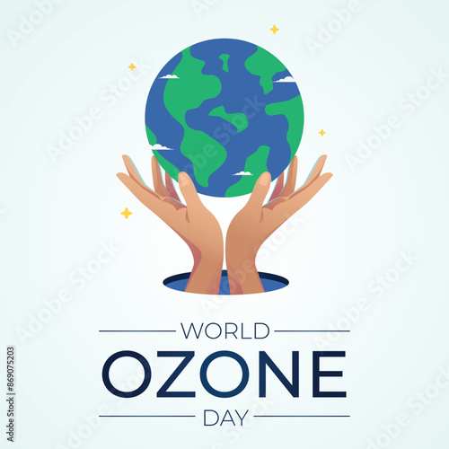 vector graphic of World Ozone Day ideal for World Ozone Day celebration.