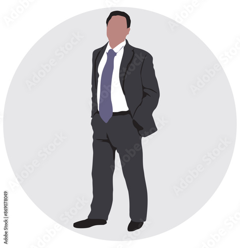 businessman full isolated