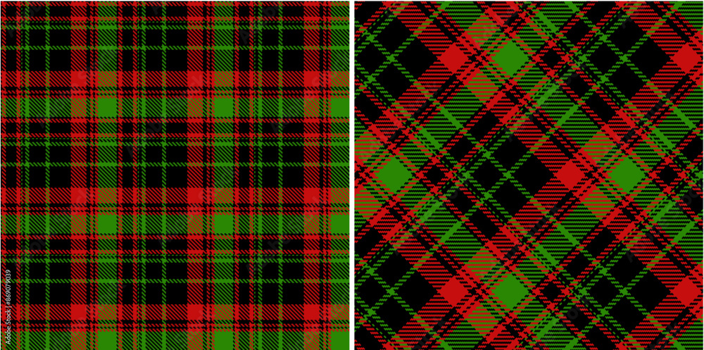 Obraz premium Vector striped pattern or checkered pattern. Tartan, textured seamless twill for flannel shirts, duvet covers, other autumn winter textile mills. Vector Format