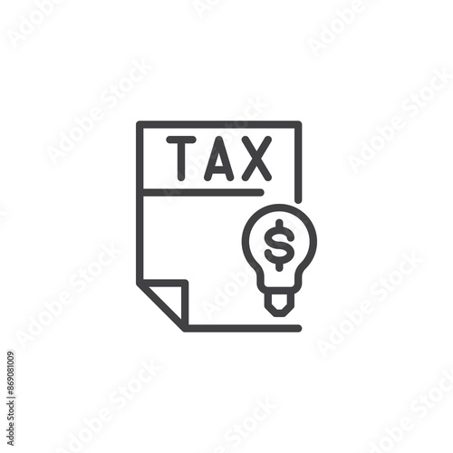 Tax Incentives line icon