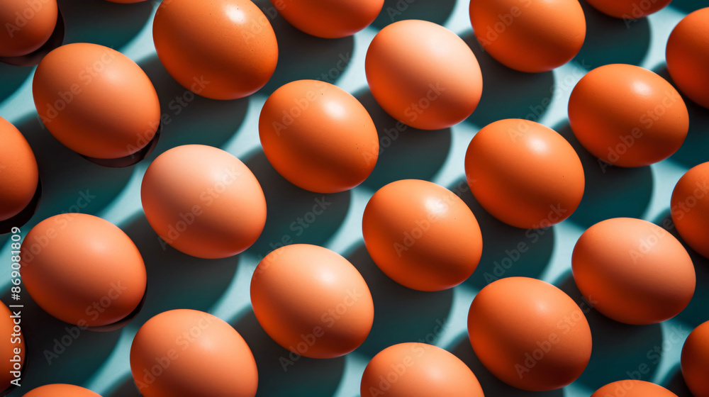 Organic brown eggs repeating seamless pattern Organic brown eggs repeating seamless pattern