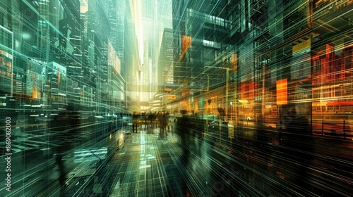 Wallpaper Mural Vibrant Metropolis Illuminating the Digital Ecosystem of the Future Torontodigital.ca