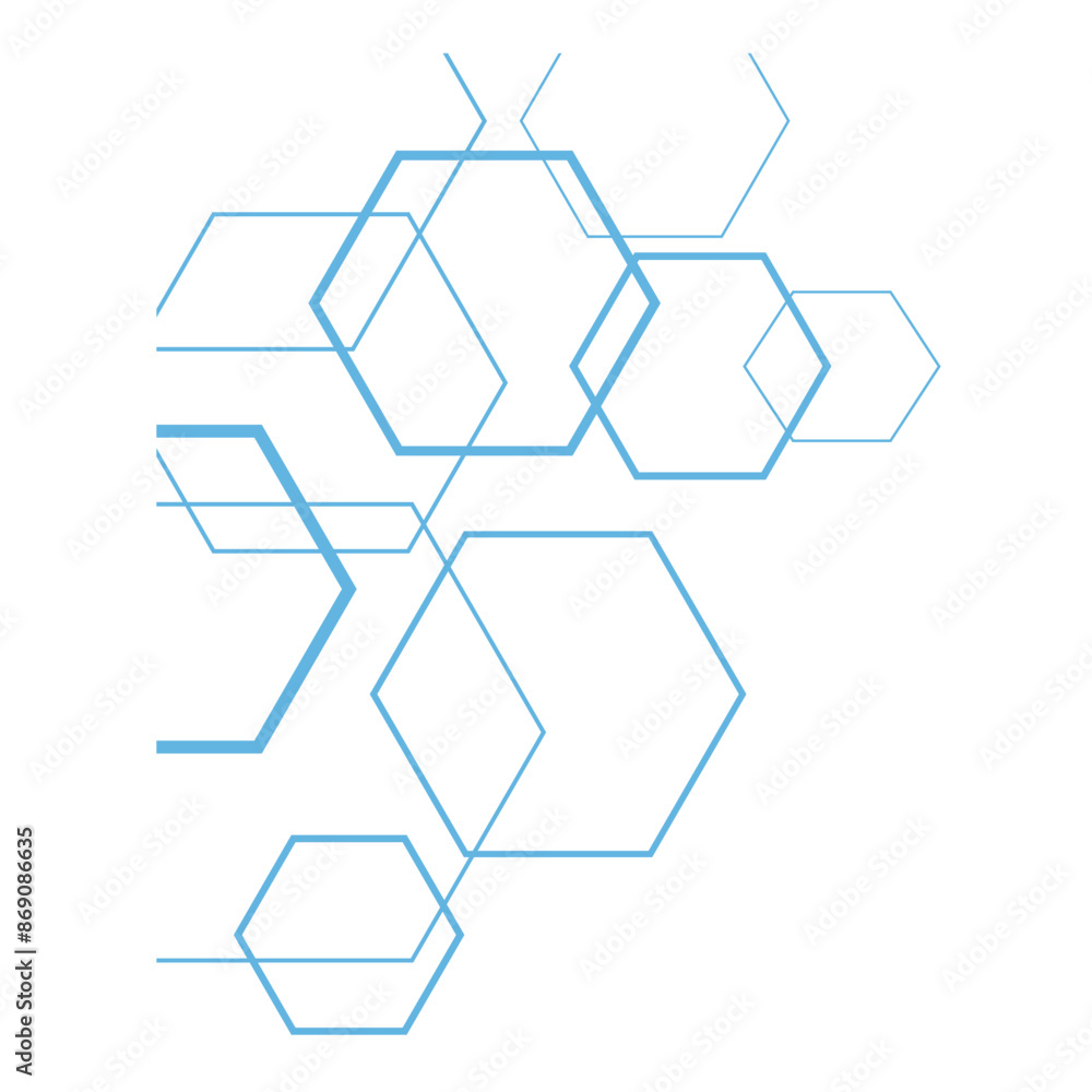 Hexagon Outline Corner Hexagon Outline Corner