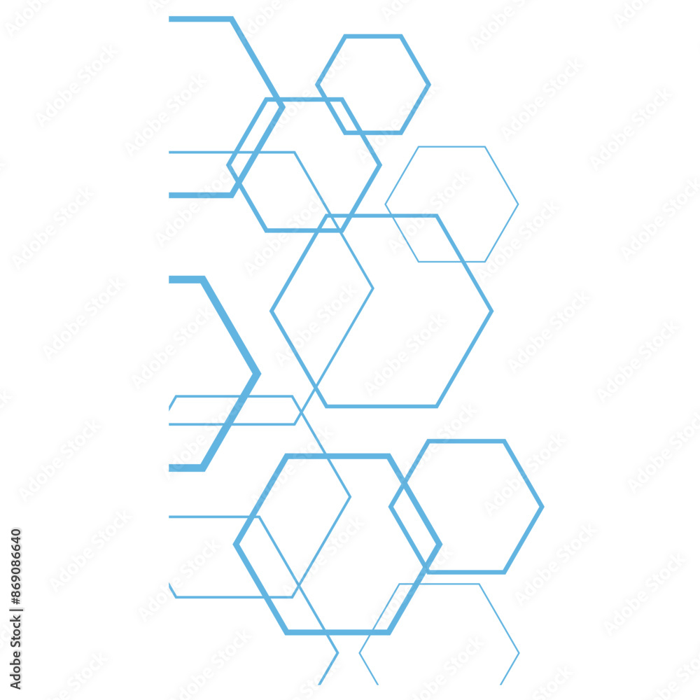 Hexagon Outline Corner Hexagon Outline Corner