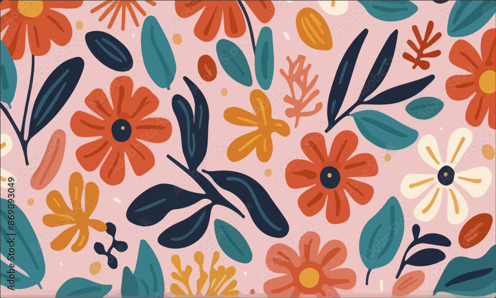 seamless pattern with flowers seamless pattern with flowers