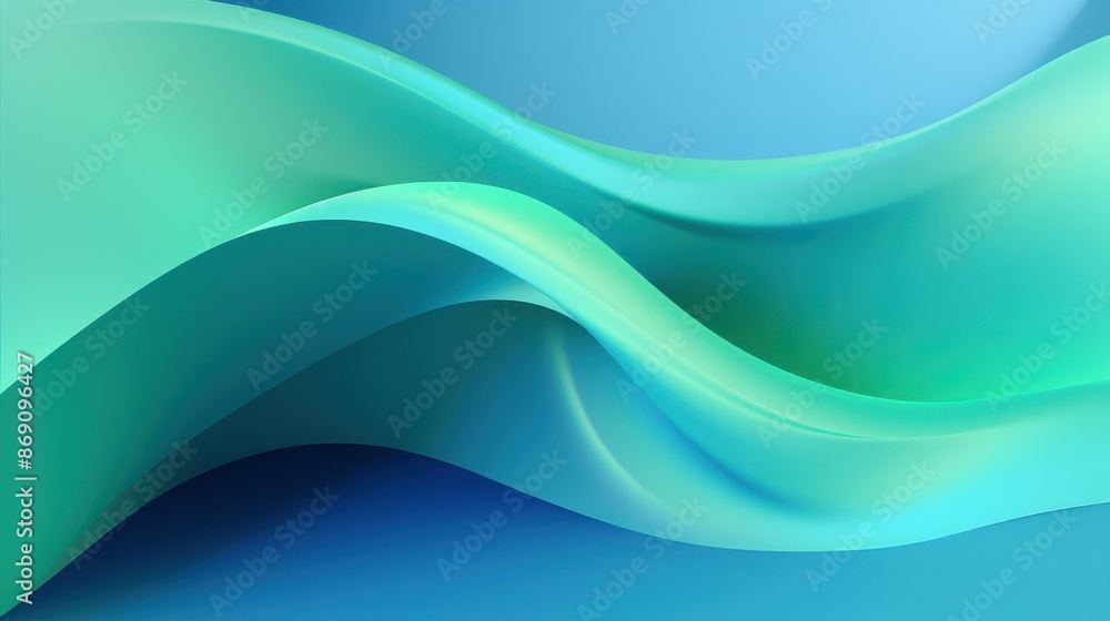 Calm and serene abstract pastel green and blue gradient background for design projects. Calm and serene abstract pastel green and blue gradient background for design projects.