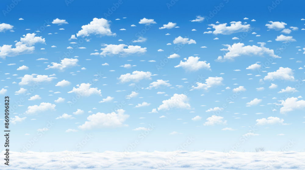 Charming cartoon clouds with snowfall for a whimsical winter scene in your designs. Charming cartoon clouds with snowfall for a whimsical winter scene in your designs.