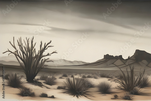 Desert landscapes come alive in mesmerizing aquatint prints. photo