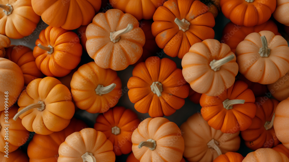 Close up of orange pumpkins in a basket. Close up of orange pumpkins in a basket.