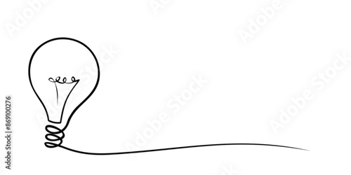 The stylized symbol of electric lamp.
