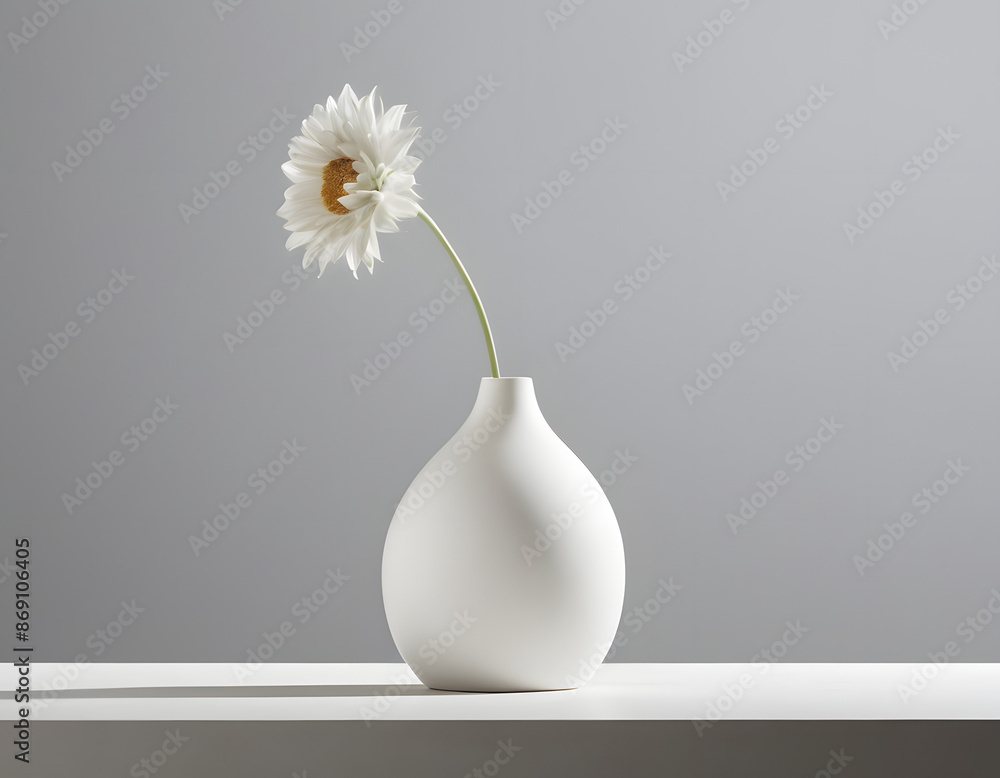 White flower in vase White flower in vase